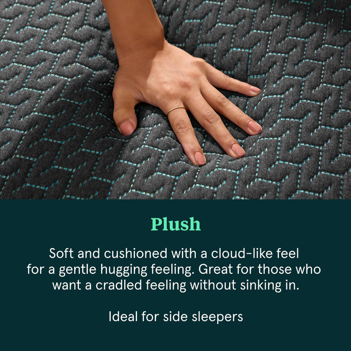 Tuft & Needle Mint Hybrid Plush Cal King Size Mattress in a Box, Cooling Adaptive Foam, Individually-Wrapped Coils, 100 Night Trial, Fiberglass Free, CertiPUR-US, 10-Year Limited Warranty