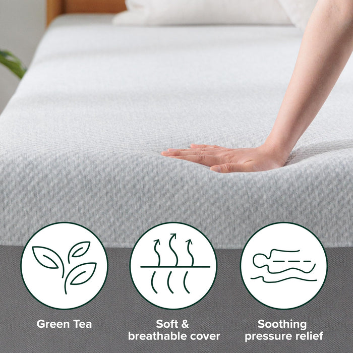 Zinus 8 Inch Short Queen Ultima RV Memory Foam Mattress, Medium Firm Feel