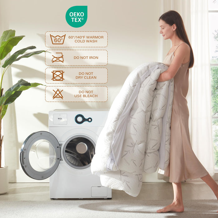 PRIMESOFT 100% Waterproof Queen Size Mattress Topper, Thick Pillow Top Mattress Pad，Up to 21 Inch Deep Pocket,Soft Breathable Mattress Pad for Back Pain, Protector Cover(White)