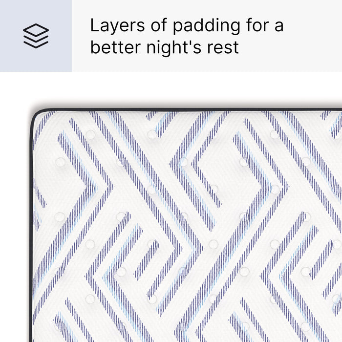 Signature Design by Ashley Queen Size Stack 12 Inch Hybrid Medium Plush Cooling Gel Infused Memory Foam Mattress for Pressure Relief, Fiberglass Free, Mattress in A Box