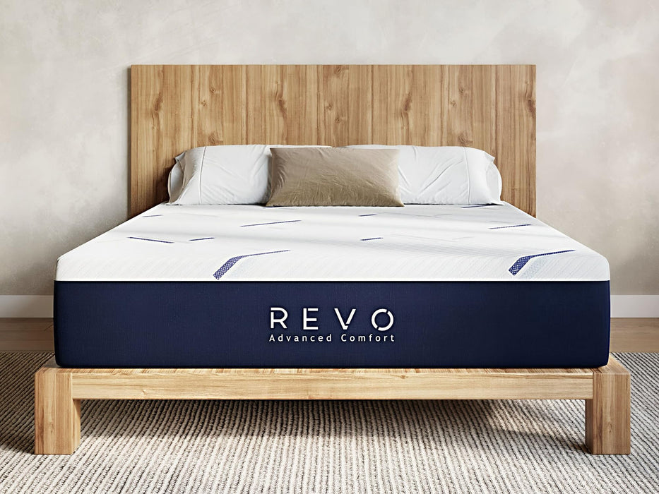 REVO Sleep Gel Memory Foam Mattress, 14-Inch Full – Cooling Gel Foam Mattress with Plush Support & Pressure Relief – Breathable, Contouring Sleep Surface for All Positions