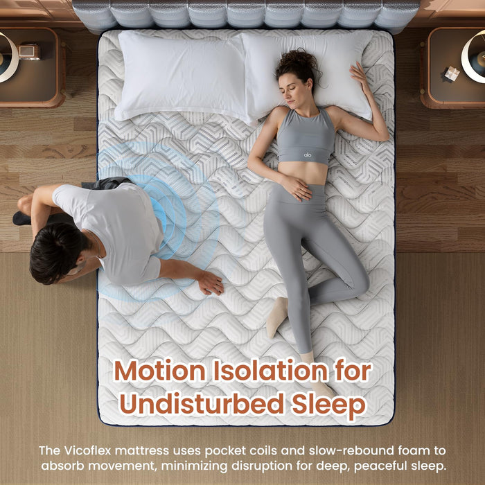 Extra Firm Twin Mattress 10 Inch Deep Sleep Hybrid Mattress Lumbar Support