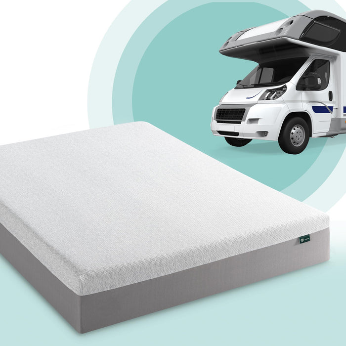 Zinus 8 Inch Short Queen Ultima RV Memory Foam Mattress, Medium Firm Feel