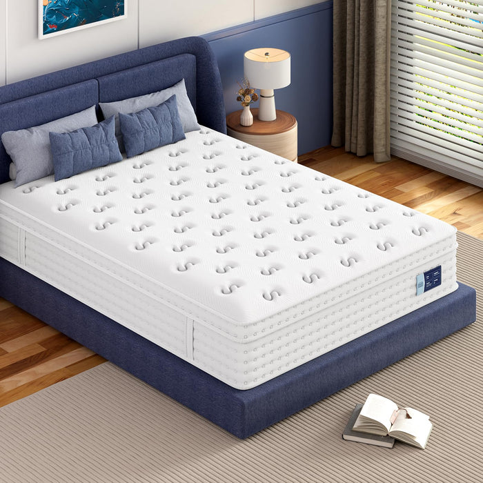 BedStory 14 Inch Firm Queen Hybrid Mattress in a Box, 365-Night Trial