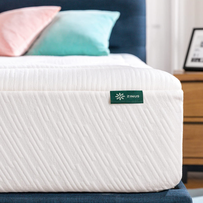 Zinus – Cloud Memory Foam 12 InchMattress / Pressure Relieving Design /Mattress-in-a-Box / OEKO-TEX and CertiPUR-US Certified, Twin, Off White
