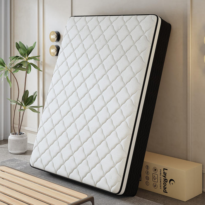 Twin 12-Inch Hybrid Mattress with Gel Memory Foam & Pocket Springs, Medium Firm, Breathable - Back Pain & Pressure Relief, Motion Isolation with Edge Support, CertiPUR-US Certified 100 Night Trial