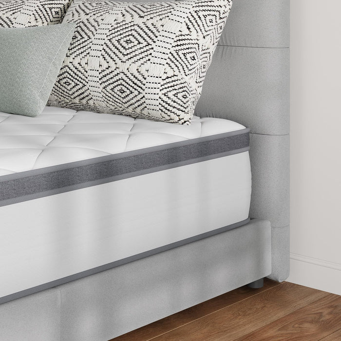 Novilla Queen Mattress, 12 Inch Hybrid Mattress Queen Combine Innerspring and Comfort Foam Layer, Pressure Relief & Motion Isolation, Medium Firm Feel