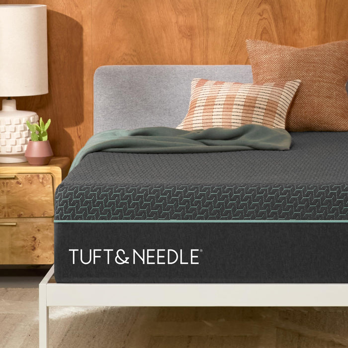 Tuft & Needle Mint Hybrid Plush Cal King Size Mattress in a Box, Cooling Adaptive Foam, Individually-Wrapped Coils, 100 Night Trial, Fiberglass Free, CertiPUR-US, 10-Year Limited Warranty