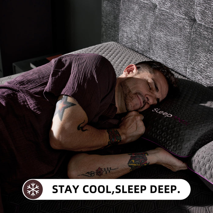 Sleepmax Ergonomic King Hybrid Mattress 14 Inch Medium – Peak Recovery Joint-Friendly Support - Pressure Relief & Spine Alignment & Advanced Cooling – Athlete-Level for All Sleepers – 365-Night Trial