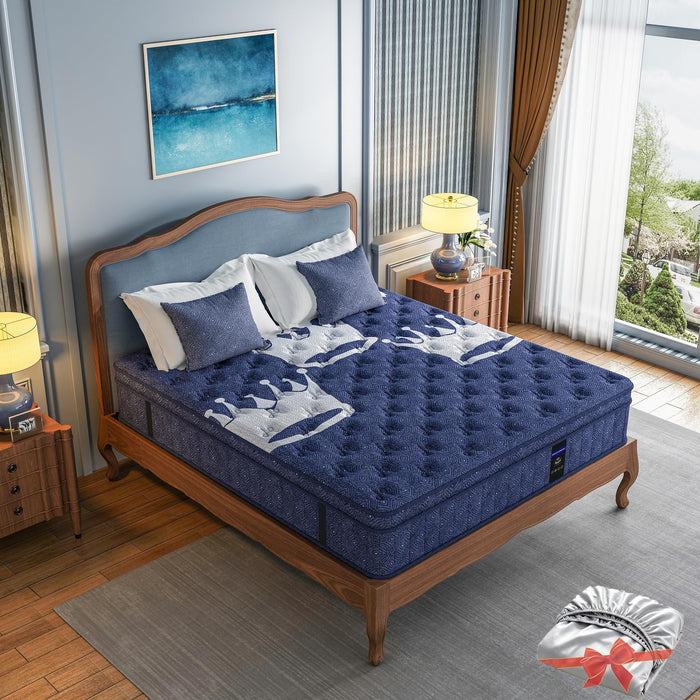 Queen Mattress, 12 Inch Mattress in a Box with Protector, Back Pain Relief