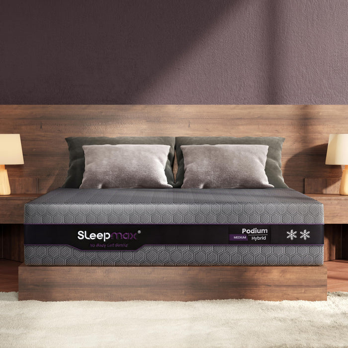 Sleepmax Ergonomic King Hybrid Mattress 14 Inch Medium – Peak Recovery Joint-Friendly Support - Pressure Relief & Spine Alignment & Advanced Cooling – Athlete-Level for All Sleepers – 365-Night Trial