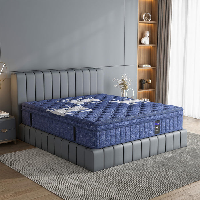 Queen Mattress, Crown Hybrid Mattress in a box, Medium Firm Mattress(12 in）