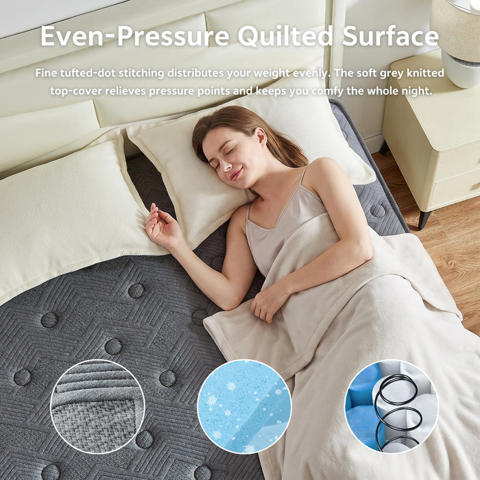 Queen Size Mattresses, 12 Inch Hybrid Queen Mattress in a Box