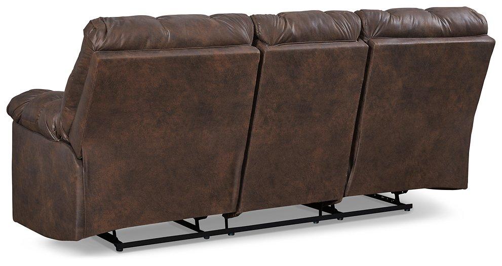 Derwin Reclining Sofa with Drop Down Table