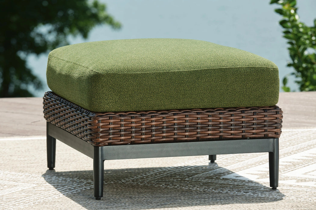 Horizon Hall Outdoor Ottoman with Cushion